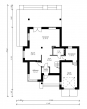 Проект комфортного коттеджа с балконом и террасой Rg3443 План2